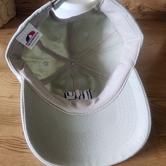NY Giants Baseball Cap Adjustable Strap Beige NFL Fan Gear Headmost Never Worn K - Picture 8 of 9